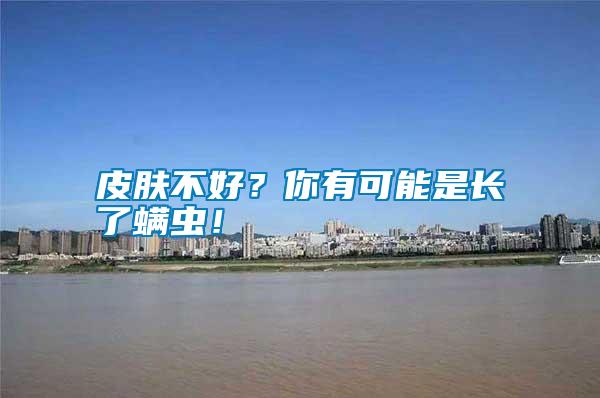 皮膚不好？你有可能是長(zhǎng)了螨蟲！