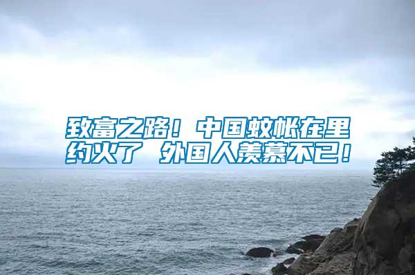 致富之路！中國蚊帳在里約火了 外國人羨慕不已！
