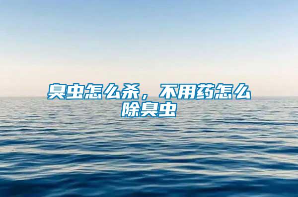 臭蟲怎么殺，不用藥怎么除臭蟲