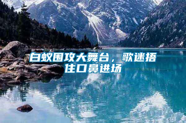 白蟻圍攻大舞臺(tái)，歌迷捂住口鼻進(jìn)場(chǎng)
