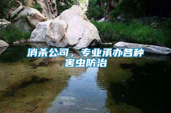 消殺公司，專業(yè)承辦各種害蟲防治