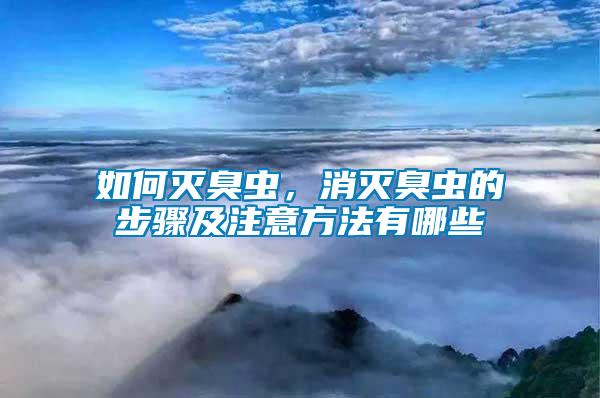 如何滅臭蟲(chóng)，消滅臭蟲(chóng)的步驟及注意方法有哪些