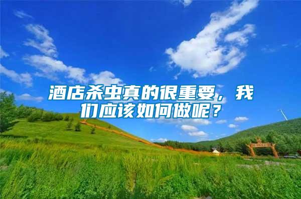 酒店殺蟲真的很重要，我們應該如何做呢？