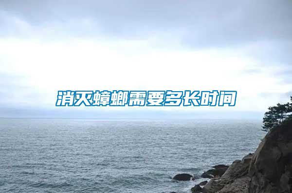 消滅蟑螂需要多長(zhǎng)時(shí)間