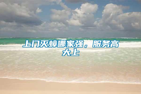 上門滅蟑哪家強，服務(wù)高大上