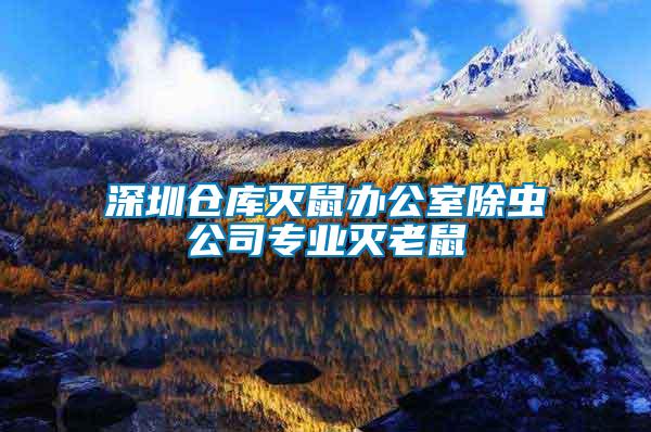 深圳倉(cāng)庫(kù)滅鼠辦公室除蟲公司專業(yè)滅老鼠