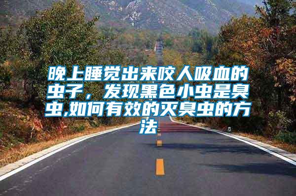 晚上睡覺(jué)出來(lái)咬人吸血的蟲子，發(fā)現(xiàn)黑色小蟲是臭蟲,如何有效的滅臭蟲的方法