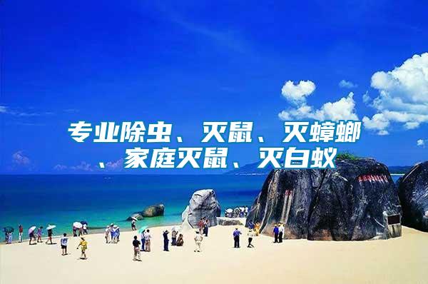 專業除蟲、滅鼠、滅蟑螂、家庭滅鼠、滅白蟻