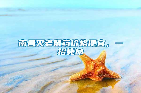南昌滅老鼠藥價(jià)格便宜，一招斃命