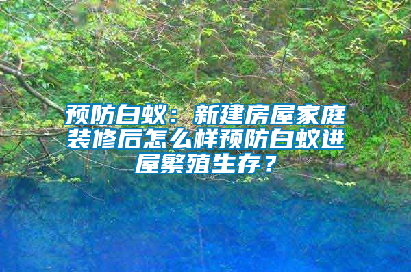 預防白蟻：新建房屋家庭裝修后怎么樣預防白蟻進屋繁殖生存？