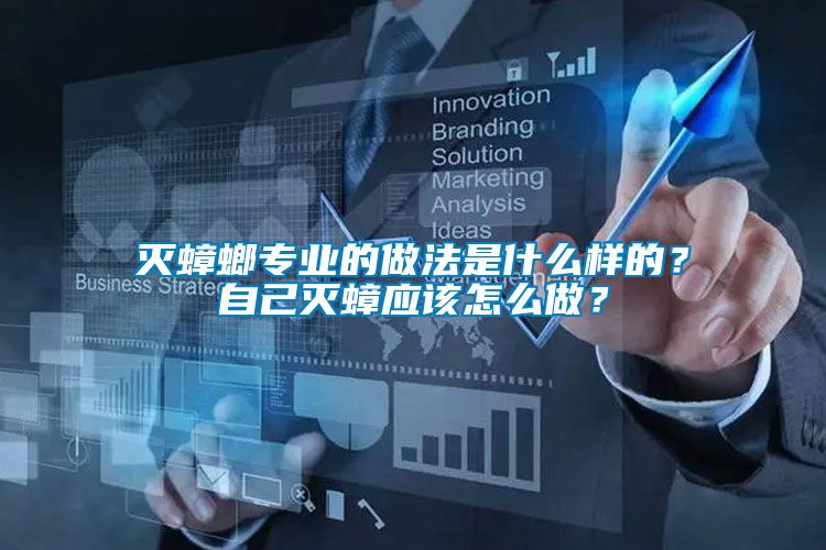 滅蟑螂專業的做法是什么樣的？自己滅蟑應該怎么做？